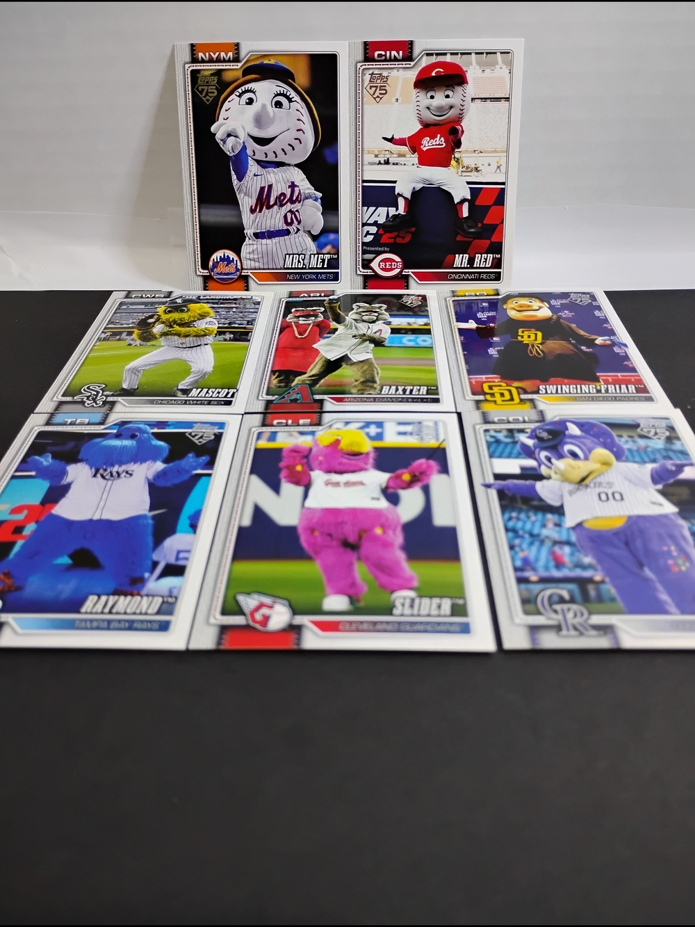 2026 topps series 1 Celebration Mascot 8 Card Lot